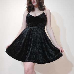 Velvet Black Dress